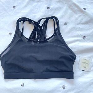 NWT Women's Fabletics Black Sports Bra